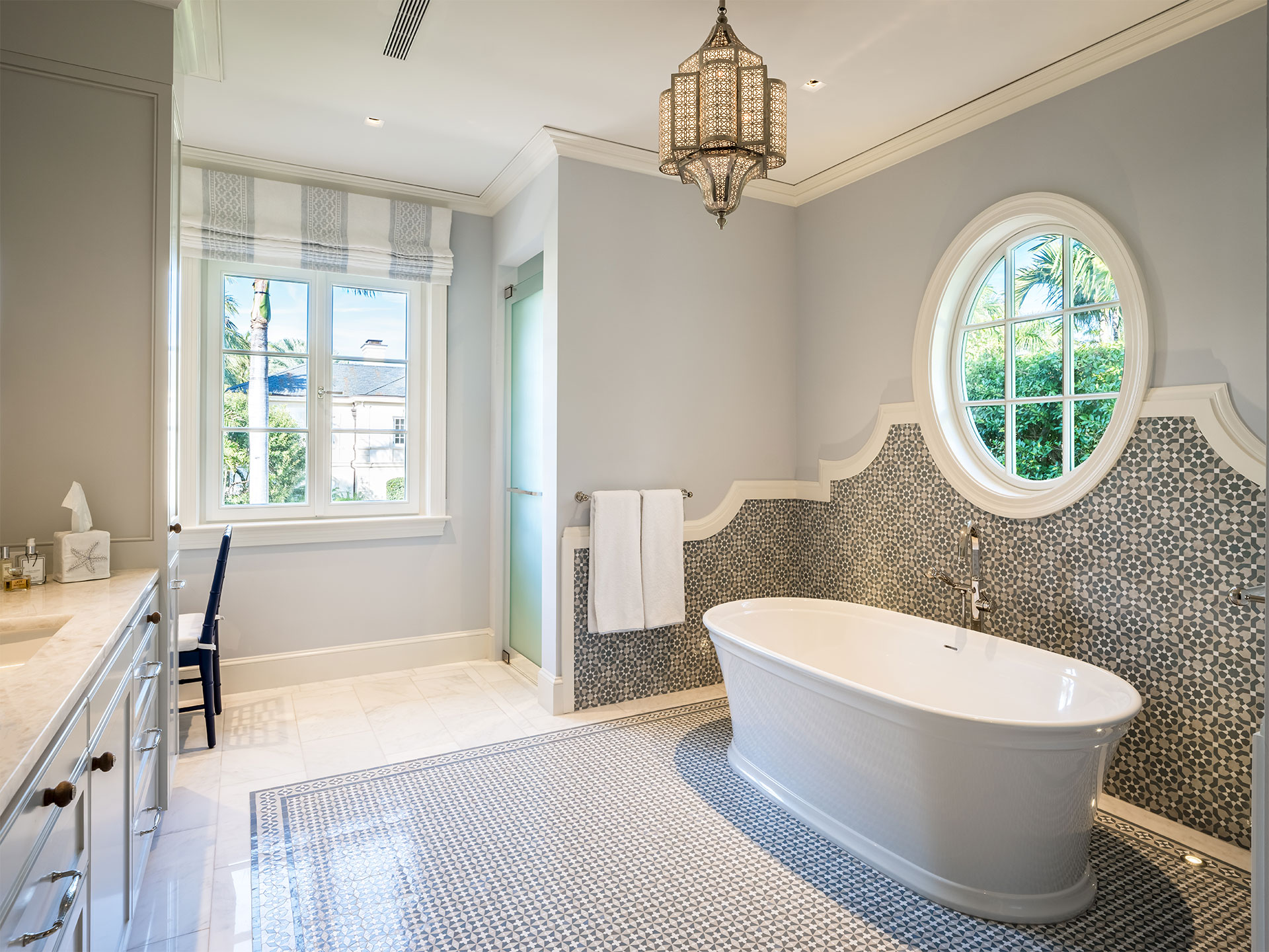 Luxury Bathroom in Palm Beach Florida by Woolems Builders